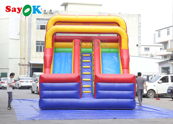 आउटडोर inflatable स्लाइड सरल पीवीसी inflatable बाउंसर स्लाइड ब्लो अप डबल सूखी स्लाइड inflatable स्लाइड बच्चों के लिए