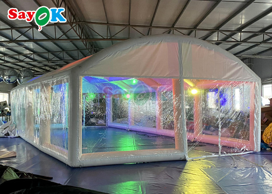 वायुरोधी inflatable पूल कवर पारदर्शी inflatable स्विमिंग पूल बुलबुला तम्बू