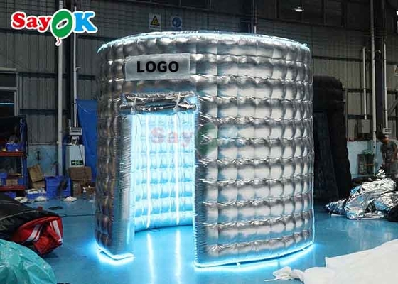 पार्टी कार्यक्रम स्वचालित inflatable 360 फोटो बूथ संलग्नक पृष्ठभूमि