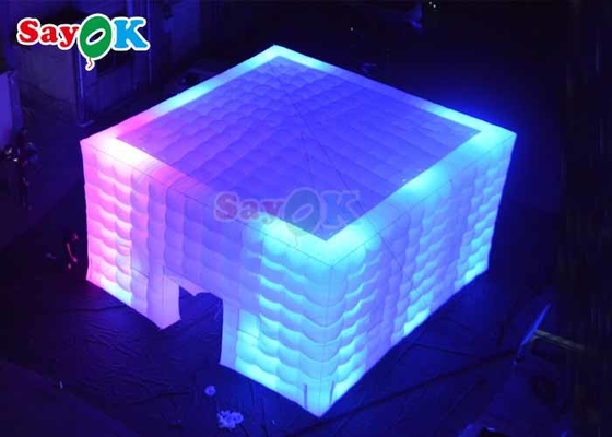 वाणिज्यिक सफेद नाइट क्लब पार्टी inflatable एयर टेंट आउटडोर घटनाओं के लिए बड़े inflatable नाइट क्लब