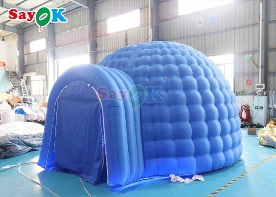 विज्ञापन संरचना inflatable एयर टेंट एलईडी लाइट आउटडोर कैंपिंग डोम टेंट