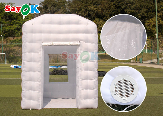 घर के लिए सफेद inflatable गर्म योग गुंबद तम्बू पोर्टेबल व्यक्तिगत योग कक्ष
