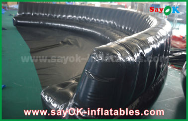 पर्यावरण अनुकूल अनुकूल Inflatable उत्पाद 6 - 10 मीटर काला Hermetically मुहरबंद 0.6 मिमी पीवीसी Inflatable सोफा
