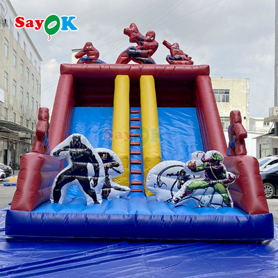 बच्चों और वयस्कों के लिए वाणिज्यिक रंगीन inflatable उछाल घर और स्लाइड कॉम्बो आउटडोर पीवीसी उछाल महल