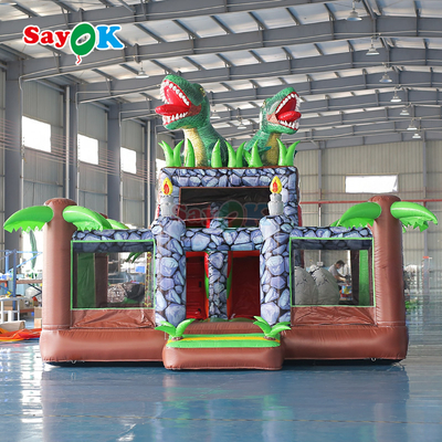 किराये और पिछवाड़े मनोरंजन के लिए ब्लोअर के साथ inflatable बाउंसी कैसल कॉम्बो