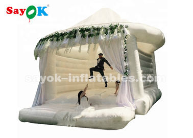 शादी के अनुकूलित आकार के लिए वाणिज्यिक आउटडोर सफेद Inflatable उछाल
