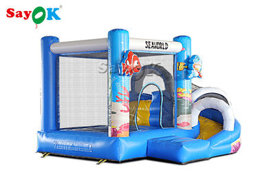 विशाल Inflatable पीवीसी एयर बाउंसर स्लाइड पशु कॉम्बो ओपन 2 साल की वारंटी