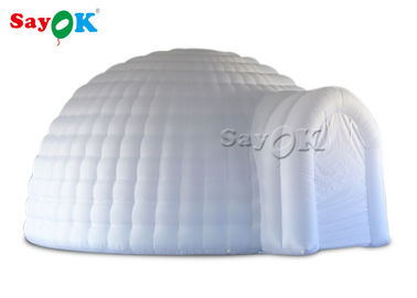 शादी के आयोजन के लिए एलईडी प्रकाश के साथ 5 मीटर सफेद inflatable आउटडोर टेंट