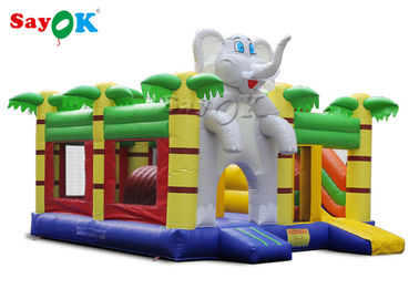 होम मिनी हाथी कार्टून बच्चों के लिए Inflatable बाउंसर कैसल