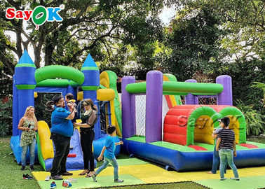 मनोरंजन पार्क एसजीएस सीई के लिए टिकाऊ बड़ी तह Inflatable कैमो बाउंसर
