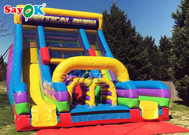 बड़ी inflatable स्लाइड मनोरंजन inflatable बाउंसर स्लाइड थीम पार्कों के लिए / वर्ग बाल inflatable स्लाइड