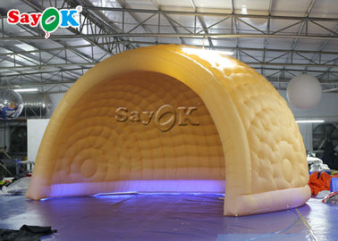 गुंबद inflatable तम्बू ROHS मनोरंजन पार्क 6m एलईडी inflatable हवा गुंबद तम्बू