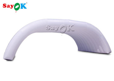 कस्टम inflatable तम्बू 12x6x5mH पार्टी घटना के लिए सफेद गुंबद inflatable मंच तम्बू