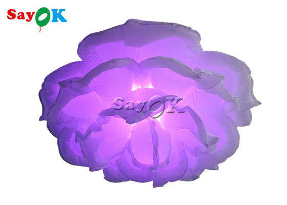 शादी के स्टेज Inflatable प्रकाश सजावट एलईडी फूल गुलाब