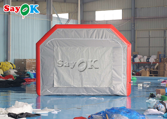 आउटडोर inflatable तम्बू ग्रे एयरटाइट inflatable एयर तम्बू ब्लास्ट अप स्प्रे बूथ कार पेंटिंग