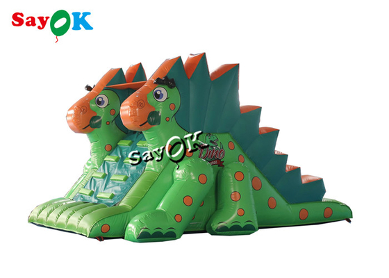 बाह्य मनोरंजन पार्क के लिए वाणिज्यिक inflatable उछल स्लाइड बच्चे inflatable पीवीसी डायनासोर सूखी स्लाइड