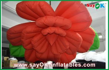 वेडिंग Inflatable प्रकाश सजावट / लाल Inflatable फूल प्रकाश