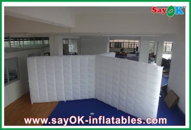 शादी के लिए कस्टम inflatable तम्बू परिवार हवा inflatable विभाजन दीवार / उड़ा दिया एलईडी प्रकाश संयुक्त दीवार