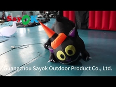 हेलोवीन कार्टून पशु मॉडल inflatable inflatable काले बिल्ली हेलोवीन यार्ड सजावट