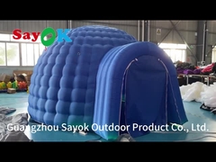 एलईडी लाइट ब्लोअर प्रचार पक्षों के साथ inflatable इग्लू गुंबद तम्बू