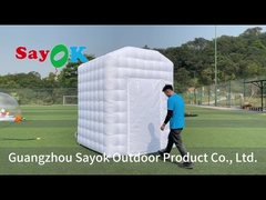 घर के लिए सफेद inflatable गर्म योग गुंबद तम्बू आउटडोर योग तम्बू पोर्टेबल व्यक्तिगत योग कक्ष