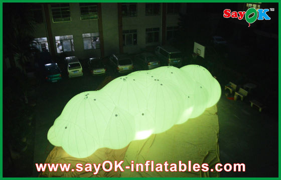 एलईडी लाइट के साथ हवा में 0.18 मिमी पीवीसी Inflatable हीलियम बादल गुब्बारा फ्लोट