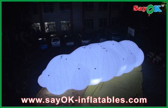 एलईडी लाइट के साथ हवा में 0.18 मिमी पीवीसी Inflatable हीलियम बादल गुब्बारा फ्लोट