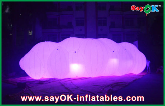 एलईडी लाइट के साथ हवा में 0.18 मिमी पीवीसी Inflatable हीलियम बादल गुब्बारा फ्लोट
