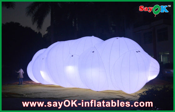 एलईडी लाइट के साथ हवा में 0.18 मिमी पीवीसी Inflatable हीलियम बादल गुब्बारा फ्लोट