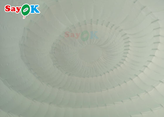 एलईडी रोशनी के साथ बाहरी inflatable तम्बू 6x5x3.2m शुद्ध सफेद inflatable गुंबद तम्बू