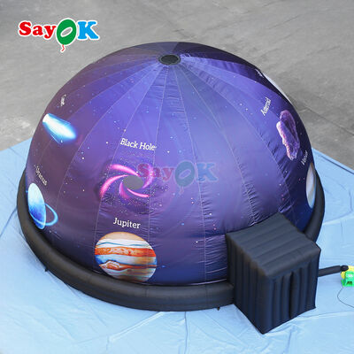 स्कूल के लिए मोबाइल inflatable Planetarium Dome पेशेवर प्रोजेक्शन टेंट 8m व्यास