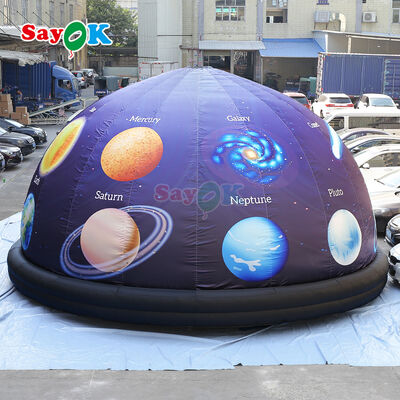 स्कूल के लिए मोबाइल inflatable Planetarium Dome पेशेवर प्रोजेक्शन टेंट 8m व्यास