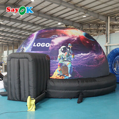 स्कूल के लिए पोर्टेबल inflatable Planetarium Dome Flame-retardant Projection Tent