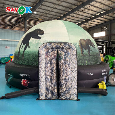 पोर्टेबल इन्फ्लामेबल प्लेनेटेरियम डोम 5 मीटर व्यास के साथ 100% ब्लैकआउट और स्कूल शिक्षा के लिए लौ-प्रतिरोधी कपड़े