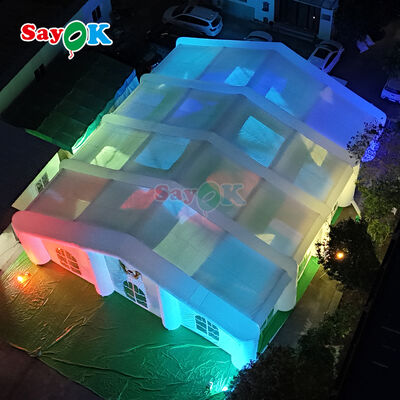 Weather-resistant Giant Outdoor Inflatable Air Tent with LED Lighting for 300 People Events
