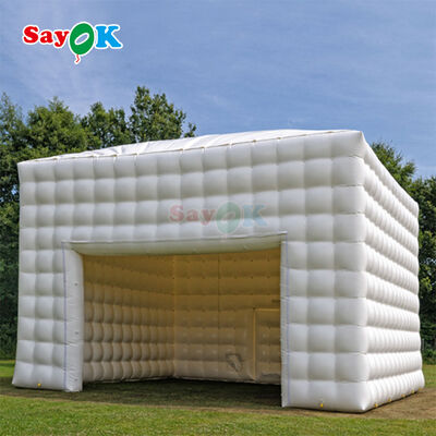 आउटडोर इवेंट्स के लिए एलईडी लाइट के साथ वाटरप्रूफ पीवीसी inflatable तम्बू और अनुकूलन योग्य आकार पोर्टेबल नाइट क्लब तम्बू