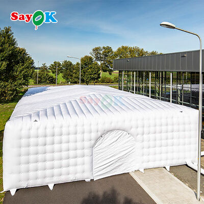 आउटडोर इवेंट्स के लिए एलईडी लाइट के साथ वाटरप्रूफ पीवीसी inflatable तम्बू और अनुकूलन योग्य आकार पोर्टेबल नाइट क्लब तम्बू