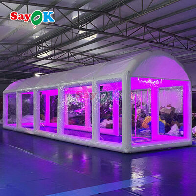 आउटडोर आयोजनों के लिए जलरोधक वायुरोधी लौ प्रतिरोधी पीवीसी inflatable पूल टेंट