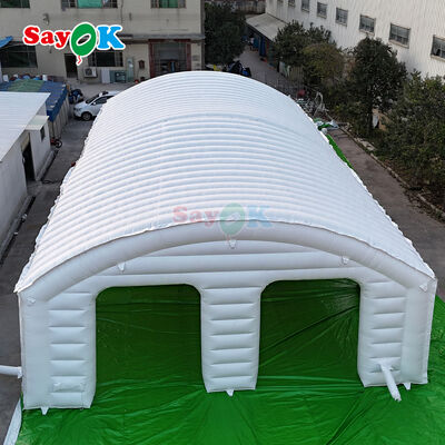 आउटडोर कार्यक्रमों के लिए पोर्टेबल लौ प्रतिरोधी पीवीसी inflatable हवा तम्बू 10m x 10m