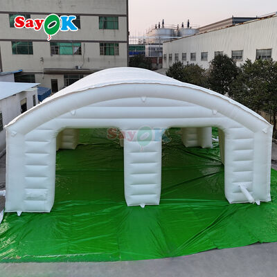 आउटडोर कार्यक्रमों के लिए पोर्टेबल लौ प्रतिरोधी पीवीसी inflatable हवा तम्बू 10m x 10m