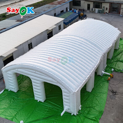 आउटडोर कार्यक्रमों के लिए पोर्टेबल लौ प्रतिरोधी पीवीसी inflatable हवा तम्बू 10m x 10m