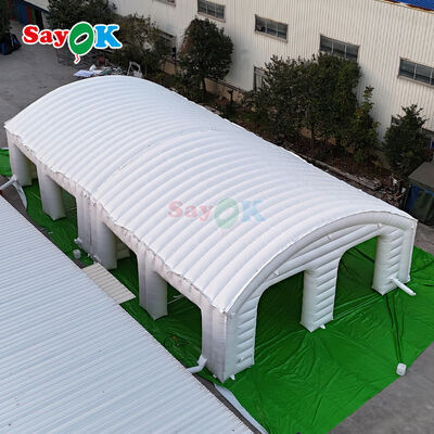आउटडोर कार्यक्रमों के लिए पोर्टेबल लौ प्रतिरोधी पीवीसी inflatable हवा तम्बू 10m x 10m