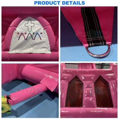 आउटडोर शादियों के लिए अनुकूलन योग्य आकार के साथ पोर्टेबल लौ-प्रतिरोधी inflatable चर्च तम्बू