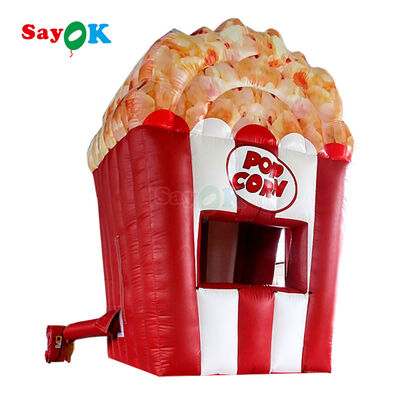 कस्टम पोर्टेबल inflatable पॉपकॉर्न स्टैंड बूथ एयर टेंट के साथ टिकाऊ 0.4 मिमी पीवीसी टारपॉलिन और यूवी प्रतिरोध आउटडोर घटनाओं के लिए