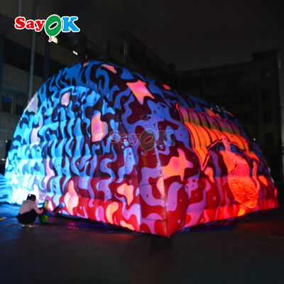 कस्टम प्रिंटिंग और एलईडी के साथ पोर्टेबल वाटरप्रूफ inflatable स्टेज कवर