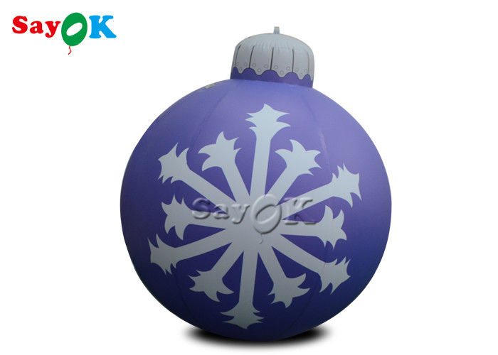 कस्टम 3m 10ft गार्डन क्रिसमस छुट्टी के लिए सजाया Inflatable गेंद